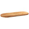 vidaXL Table Top Light Brown 140x60x4 cm Solid Wood Oak Oval