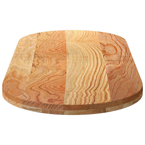 vidaXL Table Top Light Brown 140x60x4 cm Solid Wood Oak Oval