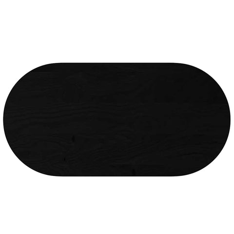 vidaXL Table Top Dark Brown 120x60x2 cm Solid Wood Oak Oval