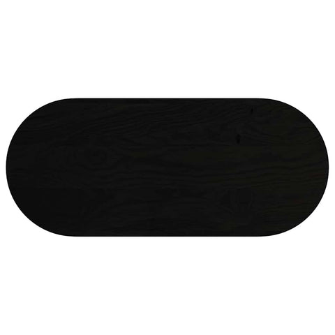 vidaXL Table Top Dark Brown 140x60x2 cm Solid Wood Oak Oval