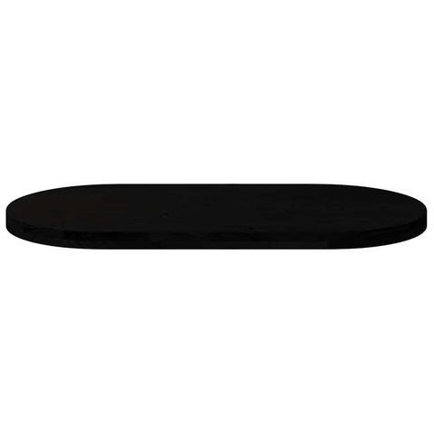 vidaXL Table Top Dark Brown 100x50x4 cm Solid Wood Oak Oval