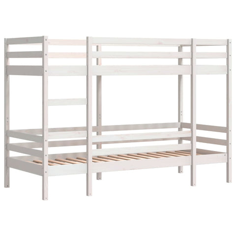 vidaXL Bunk Bed without Mattress White 80x200 cm Solid Wood Pine