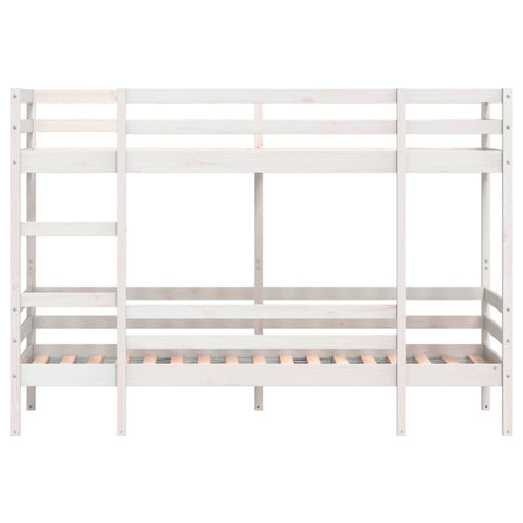 vidaXL Bunk Bed without Mattress White 80x200 cm Solid Wood Pine