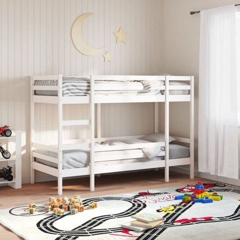 vidaXL Bunk Bed without Mattress White 80x200 cm Solid Wood Pine