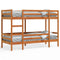vidaXL Bunk Bed without Mattress Wax Brown 80x200 cm Solid Wood Pine