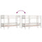 vidaXL Bunk Bed without Mattress White 90x190 cm Single Solid Wood Pine