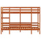 vidaXL Bunk Bed without Mattress Wax Brown 90x190 cm Single Solid Wood Pine
