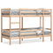 vidaXL Bunk Bed without Mattress 75x190 cm Small Single Solid Wood Pine