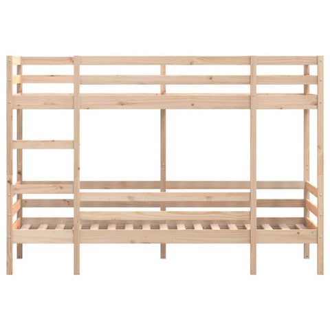 vidaXL Bunk Bed without Mattress 75x190 cm Small Single Solid Wood Pine