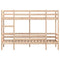 vidaXL Bunk Bed without Mattress 75x190 cm Small Single Solid Wood Pine