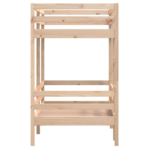 vidaXL Bunk Bed without Mattress 75x190 cm Small Single Solid Wood Pine