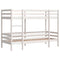 vidaXL Bunk Bed without Mattress White 75x190 cm Small Single Solid Wood Pine