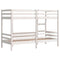 vidaXL Bunk Bed without Mattress White 75x190 cm Small Single Solid Wood Pine