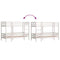 vidaXL Bunk Bed without Mattress White 75x190 cm Small Single Solid Wood Pine