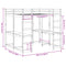 vidaXL Loft Bed with Desk and Ladder 160x200 cm Solid Wood Pine