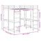 vidaXL Loft Bed with Desk and Ladder 140x200 cm Solid Wood Pine