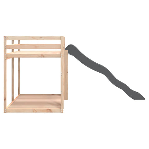 vidaXL Bunk Bed with Slide&Ladder without Mattress 80x200 cm