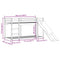 vidaXL Bunk Bed with Slide&Ladder without Mattress White 90x200 cm