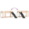 vidaXL Bunk Bed with Slide&Ladder without Mattress 90x190 cm Single