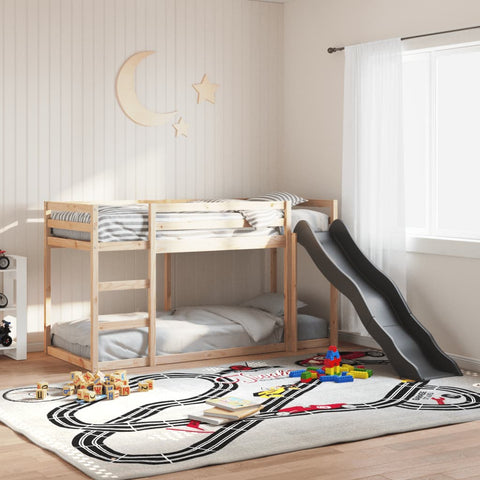 vidaXL Bunk Bed with Slide&Ladder without Mattress 90x190 cm Single