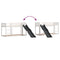 vidaXL Bunk Bed with Slide&Ladder without Mattress White 90x190 cm Single