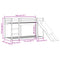 vidaXL Bunk Bed with Slide&Ladder without Mattress White 90x190 cm Single