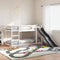 vidaXL Bunk Bed with Slide&Ladder without Mattress White 90x190 cm Single