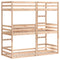 vidaXL Triple Bunk Bed without Mattress 80x200 cm Solid Wood Pine
