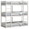 vidaXL Triple Bunk Bed without Mattress White 80x200 cm Solid Wood Pine