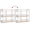 vidaXL Triple Bunk Bed without Mattress White 80x200 cm Solid Wood Pine