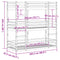 vidaXL Triple Bunk Bed without Mattress White 80x200 cm Solid Wood Pine