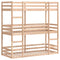 vidaXL Triple Bunk Bed without Mattress 90x200 cm Solid Wood Pine