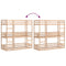 vidaXL Triple Bunk Bed without Mattress 90x200 cm Solid Wood Pine