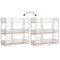 vidaXL Triple Bunk Bed without Mattress White 90x200 cm Solid Wood Pine