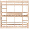 vidaXL Triple Bunk Bed without Mattress 90x190 cm Single Solid Wood Pine