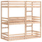 vidaXL Triple Bunk Bed without Mattress 90x190 cm Single Solid Wood Pine
