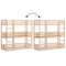 vidaXL Triple Bunk Bed without Mattress 90x190 cm Single Solid Wood Pine