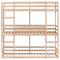 vidaXL Triple Bunk Bed without Mattress 75x190 cm Small Single Solid Wood Pine