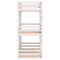 vidaXL Triple Bunk Bed without Mattress White 75x190 cm Small Single Solid Wood Pine