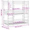 vidaXL Triple Bunk Bed without Mattress White 75x190 cm Small Single Solid Wood Pine