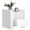 vidaXL Bedside Cabinet White 45x50x50 cm Engineered Wood