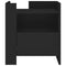 vidaXL Bedside Cabinet Black 45x50x50 cm Engineered Wood