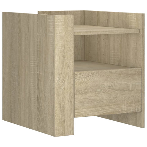 vidaXL Bedside Cabinet Sonoma Oak 45x50x50 cm Engineered Wood