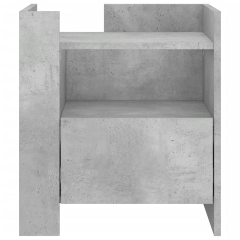 vidaXL Bedside Cabinet Concrete Grey 45x50x50 cm Engineered Wood
