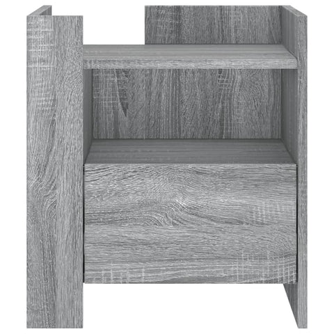 vidaXL Bedside Cabinet Grey Sonoma 45x50x50 cm Engineered Wood