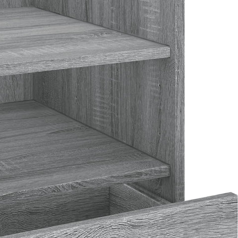 vidaXL Bedside Cabinet Grey Sonoma 45x50x50 cm Engineered Wood