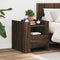 vidaXL Bedside Cabinet Brown Oak 45x50x50 cm Engineered Wood
