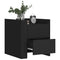 vidaXL Bedside Cabinet Black 45x50x50 cm Engineered Wood