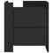 vidaXL Bedside Cabinet Black 45x50x50 cm Engineered Wood