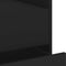 vidaXL Bedside Cabinet Black 45x50x50 cm Engineered Wood